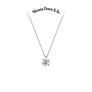 Victoria 一克拉莫桑泡泡单钻项链锁骨链生日礼物 Crowne英伦王朝