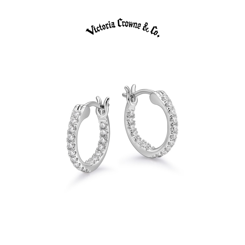 英伦王朝满镶莫桑小耳圈