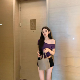 配半身网纱裙 蛋糕裙 百褶裙搭配的上衣女夏韩版显瘦短袖字母潮