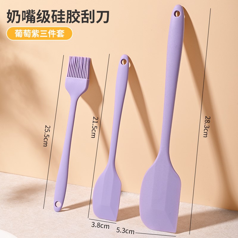硅胶刮刀烘焙搅拌工具厨房铲刀一体式耐高温果酱奶油黄油蛋糕抹刀