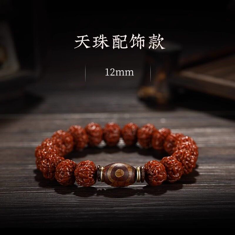 正品树王小金刚菩提子手串天然机刷包浆玉化佛珠文玩男文玩核桃