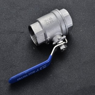 304/316不锈钢耐高温球阀内螺纹两片式丝扣锅炉蒸汽阀门4分6分1寸