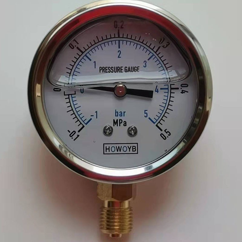 压力表船用工业用不锈钢充油耐震G1/4油压气压液压水压真空表YN60