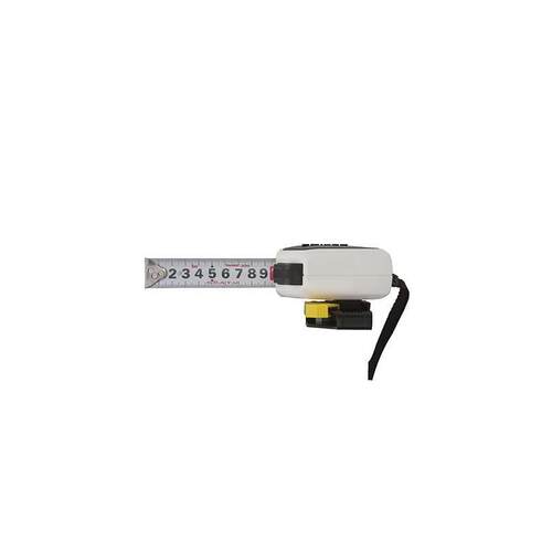 SIGMA巻尺功能型25-50配安全别扣 不锈钢家用伸缩卷尺子