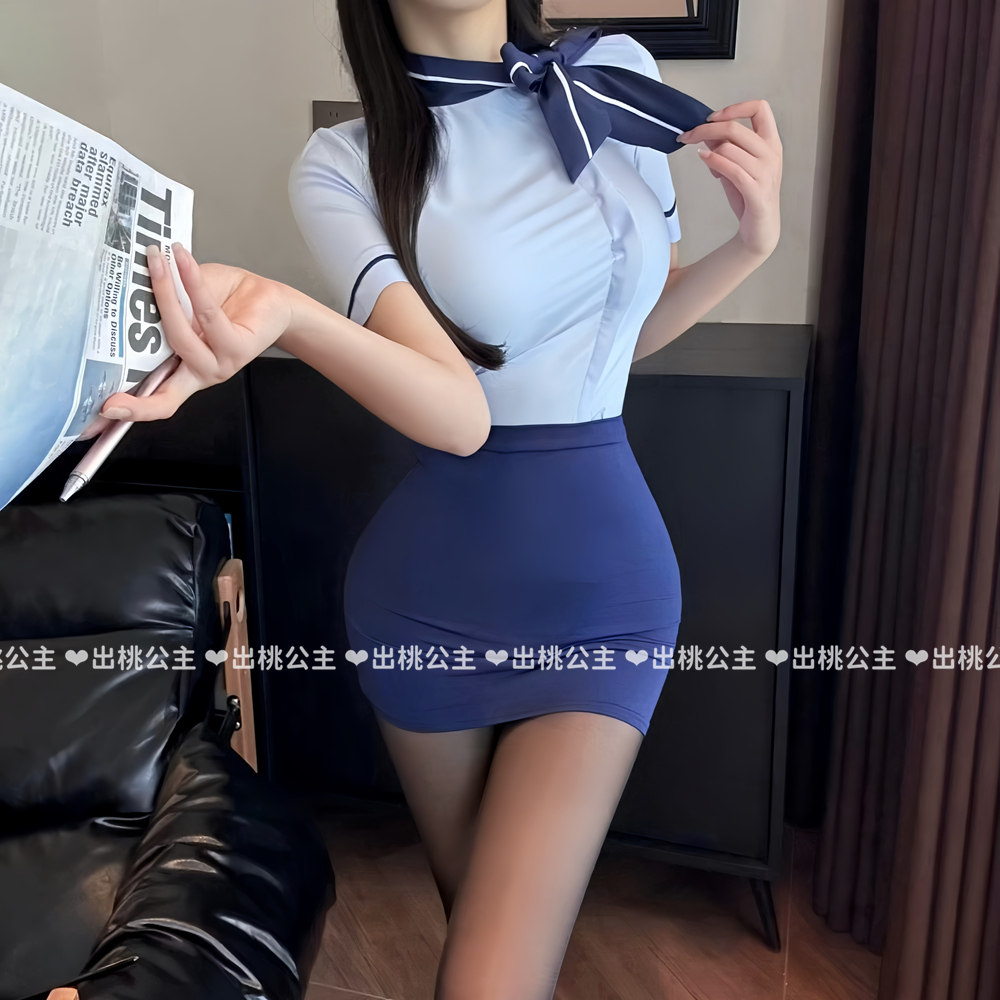 御姐风气质空姐制服大码套装