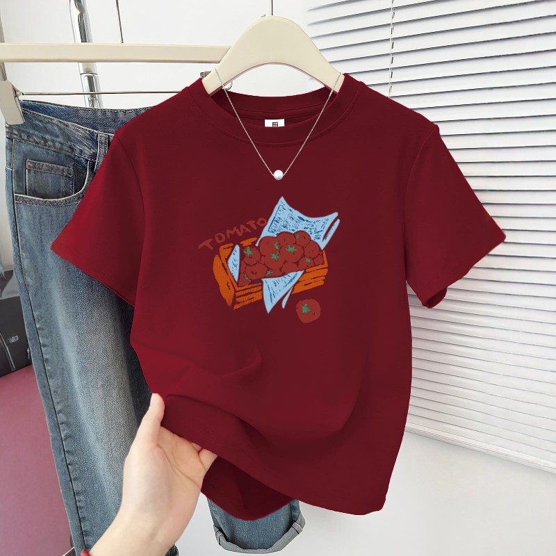 2026夏季新款正肩简约印花短袖T恤女胖MM大码遮肉圆领休闲上衣ins,女装/女士精品,T恤,淘宝优惠券,粉丝福利购,淘宝优惠卷