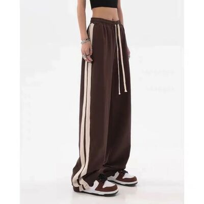 Striped Streetwear Baggy Straight Trousers Joggers Sweatpant