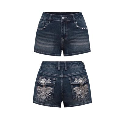 High Waist Distressed Denim Shorts Female Jeans Womens Jeans