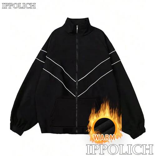 Couple Coat Zipper Stand Collar Comfortable Breathable Warm