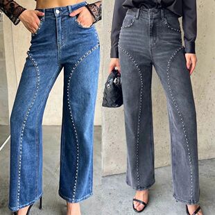 American Style Casual Straight Jeans Fashionable Leg Street