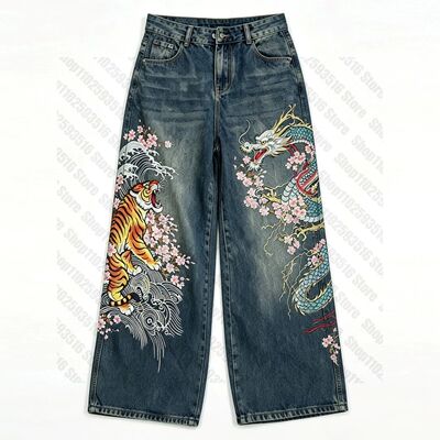 Kawaii Alternative Clothing Women's Pants Y2k Fashion Baggy