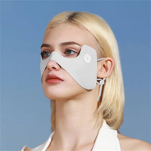 Summer Ice Silk Mask Sunscreen Face Scarf Solid Color Sunscr