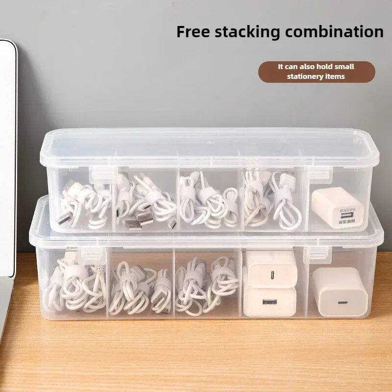 Transparent Data Cable Organizer Case Classification Dustpro