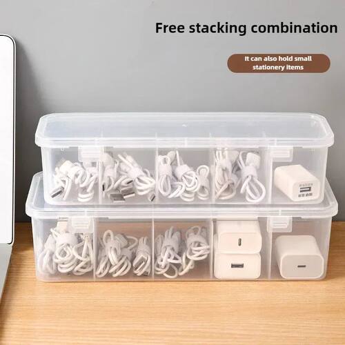 Transparent Data Cable Organizer Case Classification Dustpro