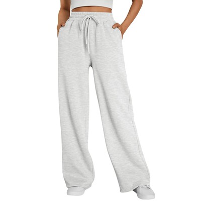 2026 New Harajuku Wide Leg Sweatpants Women Streetwear Baggy