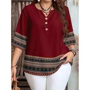 autumn fro women pattern retro new summer spring size Plus