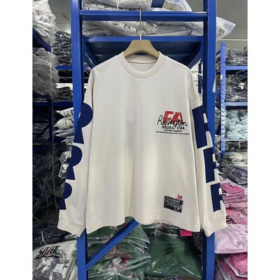 RRR123 25SS Trendy Graffiti Letter Slogan Casual American Hi