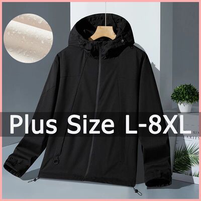Women Plus Size Coat 5XL 6XL 7XL 8XL Waterproof Jacket Outdo