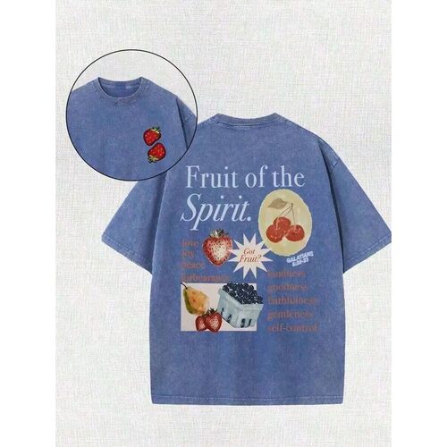 Cute Y2k Fruit of Spirit T-Shirts for Women  Christian Stree