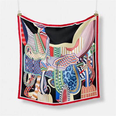 53cm Design Gorgeous Saddle Brand Square Scarf Woman New Sil