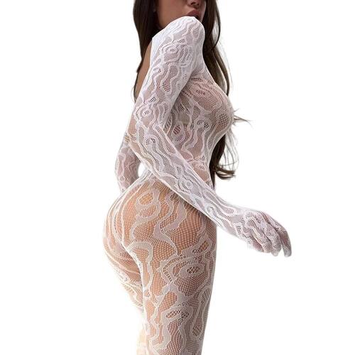 2026 New Women Sexy Lingerie Teddy Crotchless Bodysuit Fishn