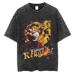 Anime Graphic Women Harajuku Demon Men Oversized Shirt New