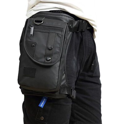 Men Waist Fanny Pack Drop Leg Thigh Bag Motorcycle Rider Nyl