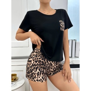 Summer Casual Pack Leopar Simple Women for Pajamas