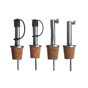 For Bottle Pourer Cork Dispens Oil Stopper Olive Wooden Wine