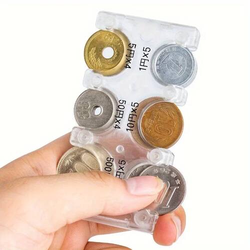 Mini Portable Coin Organizer, Portable Plastic Coin Holder,