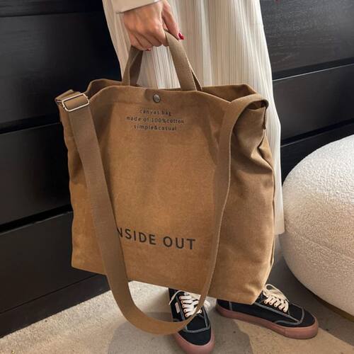 High Quality Canvas Men and Women Simple Cross-body Bag Wash