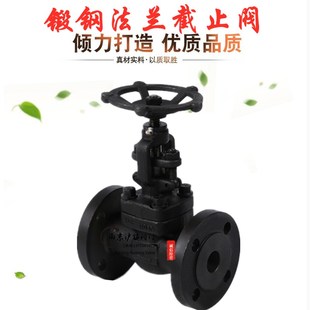 A105N 锻钢法兰截止阀J41H-16C-40C国标高温高压蒸汽导热油425度