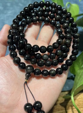 【保真】披毛犀108颗手串纹理清晰稀品收藏把玩文玩高端牛角限量