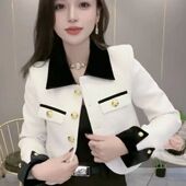 爆款 网红同款 小香风外套女2024春装 欧洲站小个子西服上衣高级感