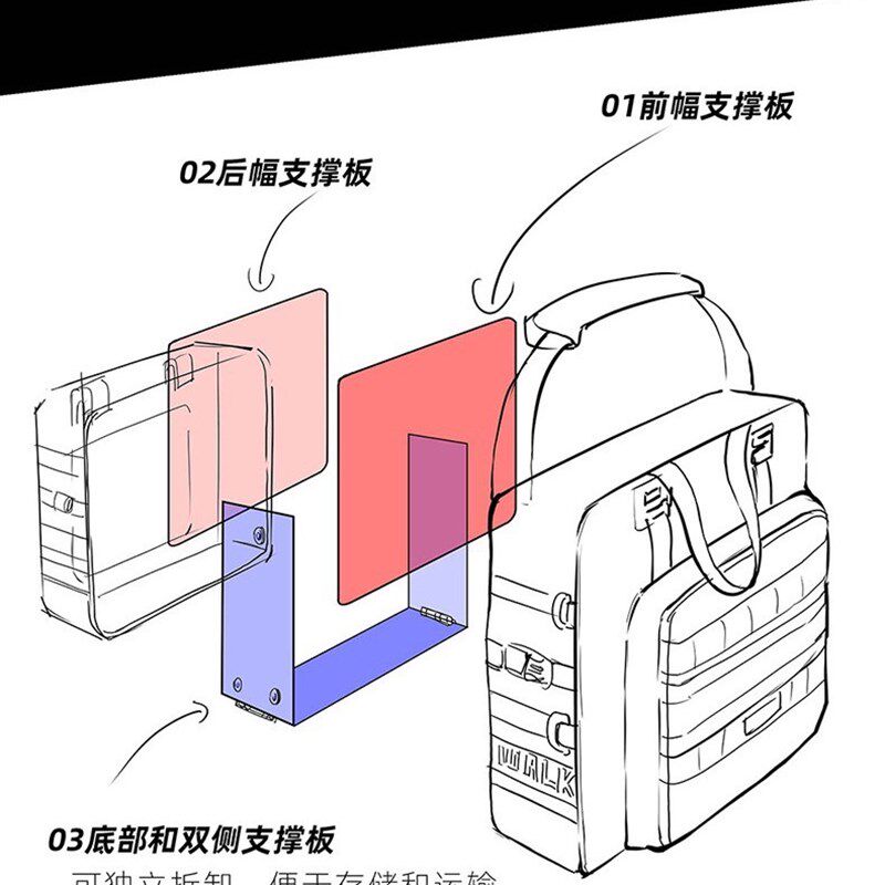 Rhinowalk犀牛25L快拆摩托车边包侧边包摩托收纳包防水防摔车幼兽
