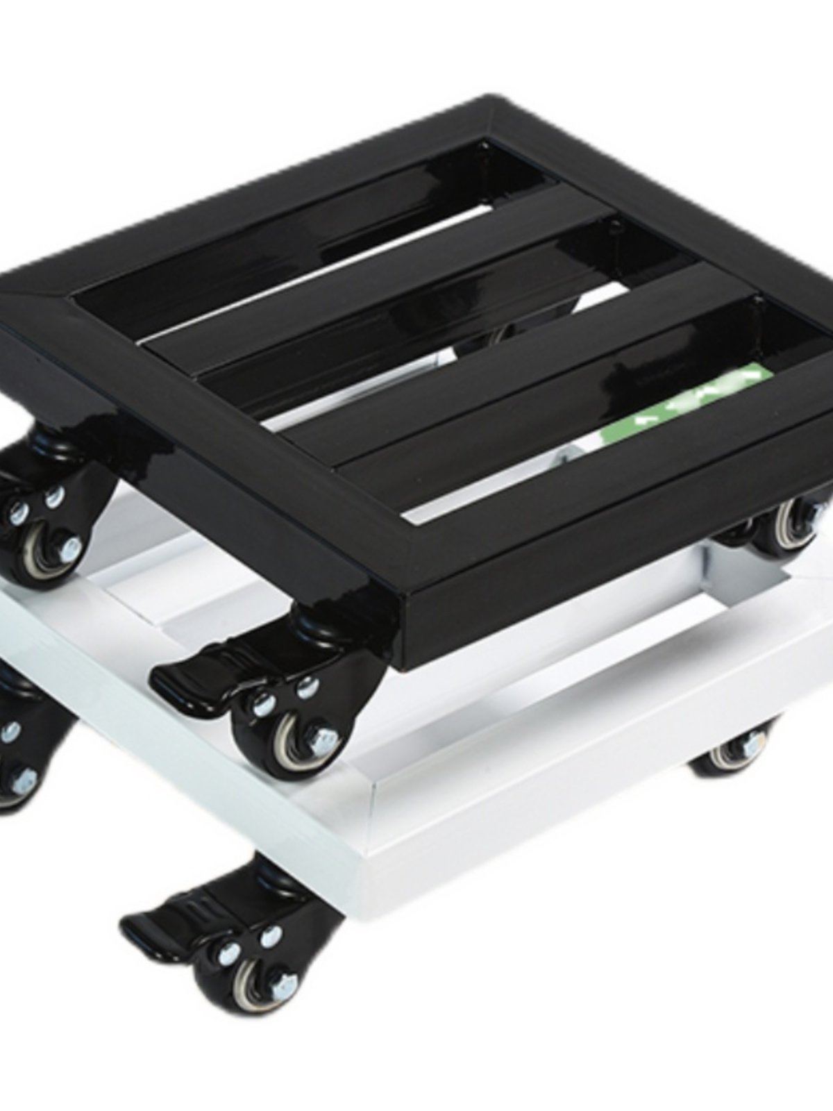 花盆托盘带轮移动底座万向轮滚轮称重置物托架铁艺长方形花托滑轮