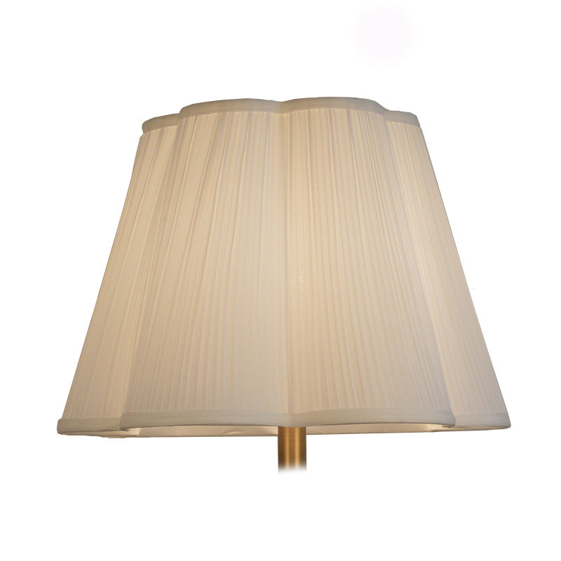 欧式布艺灯罩外壳罩台灯小罩落地大罩梅花型白色个性创意简约卧室