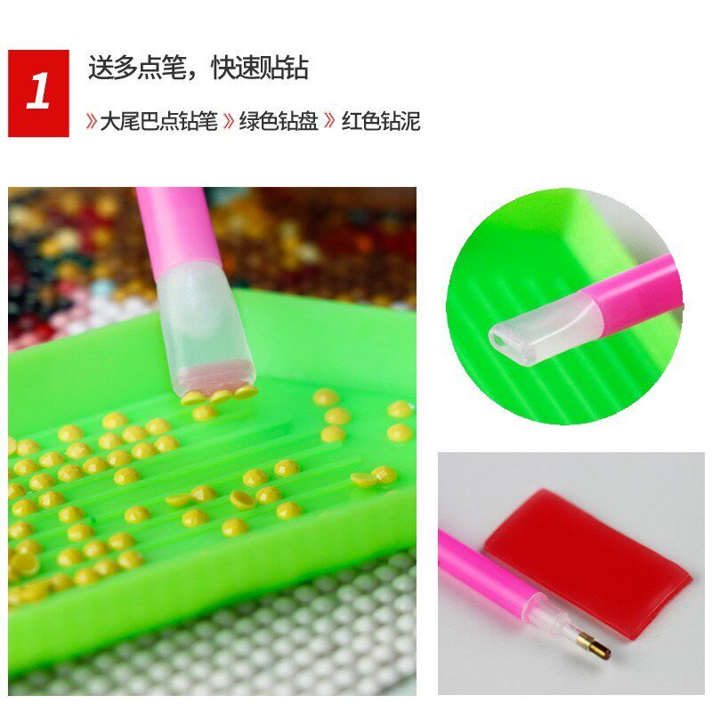 新中式客厅竖版玄关走廊钻石画满钻砖石画十字绣新款雪地情侣孔雀