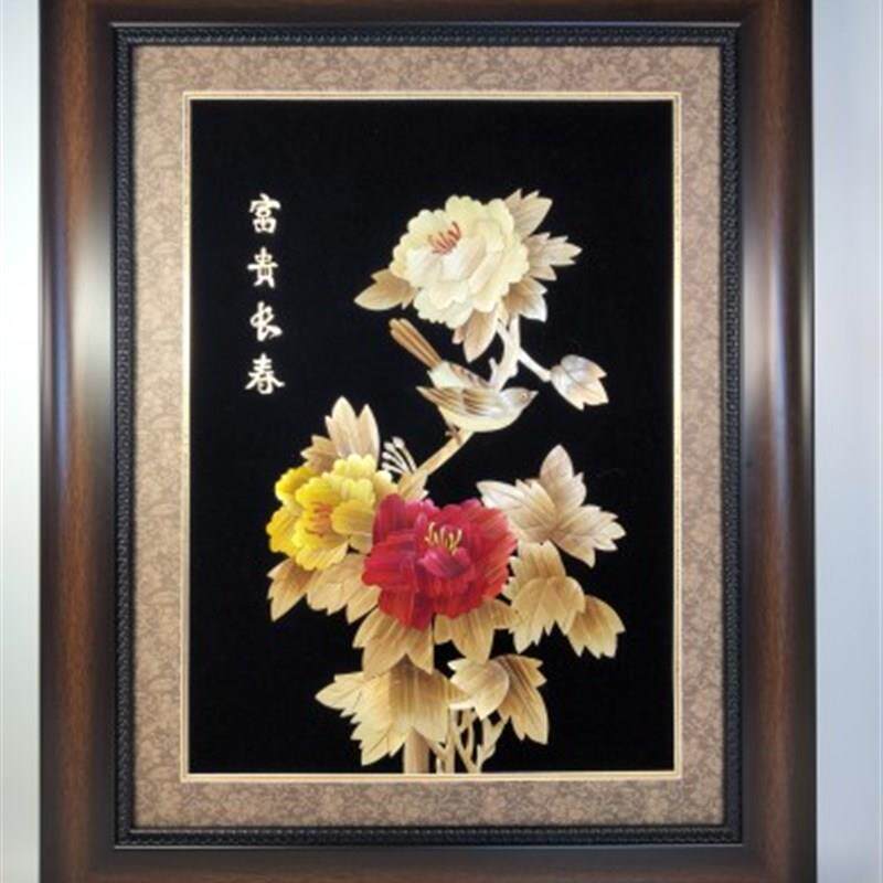 麦秆画手工 民间特色艺术品礼品装饰品 送朋友同学 家装 可批零