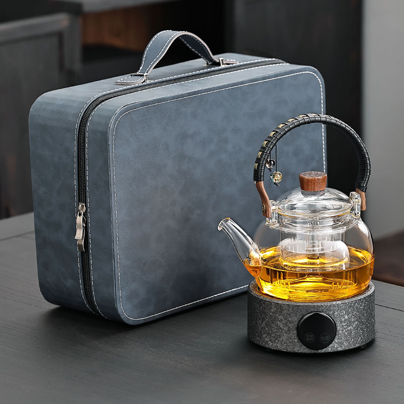 礼盒装小型静音煮茶器套装图片