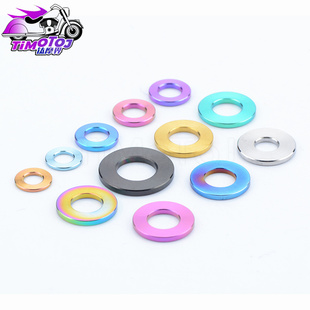 TMJ 通用耐腐蚀TC4平垫圈 钛合金平垫片M5M6M8M10摩托车改装