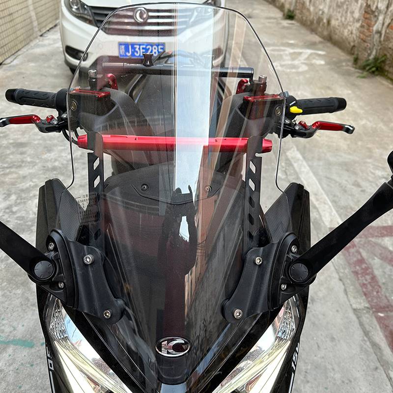 适用光阳RKS/RacingX150长征版改装风挡手机导航支架多功能扩展杆