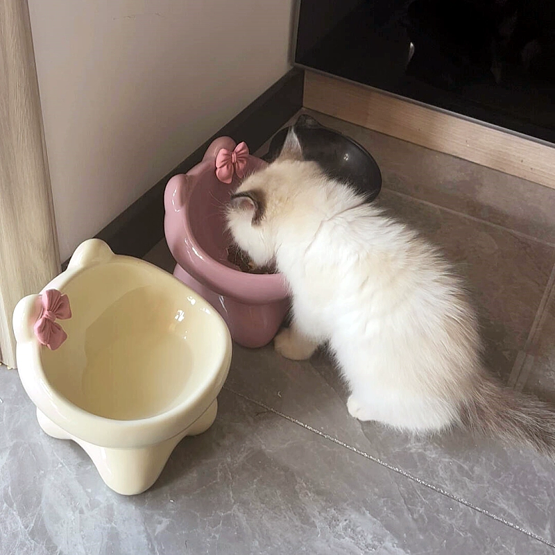 超可爱猫碗陶瓷猫咪碗狗狗碗