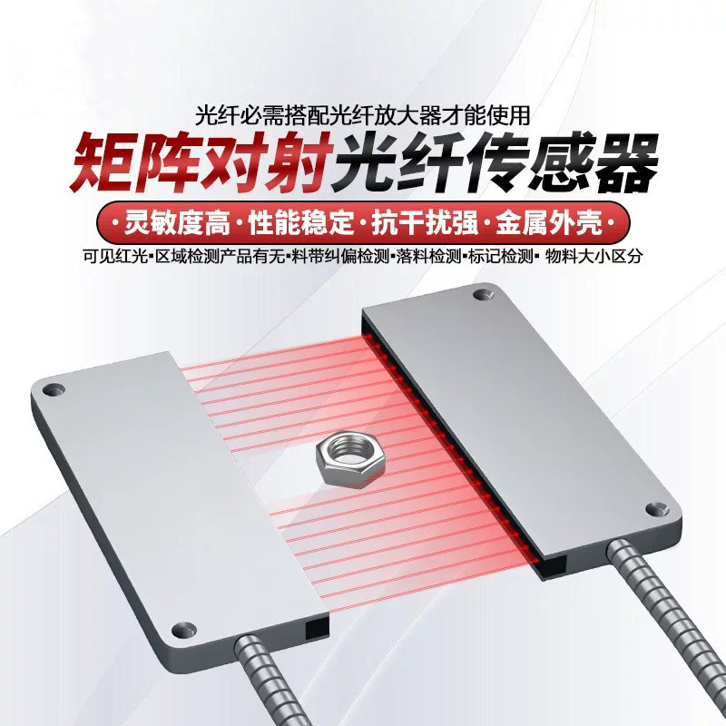 高品质矩阵对射光纤光栅传感器图片
