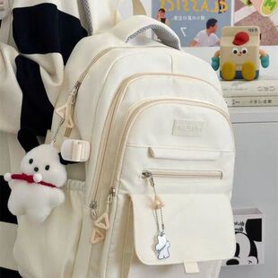 暗格书包多层隐形书包ins书包后背拉链暗袋双肩包电脑大容量日系