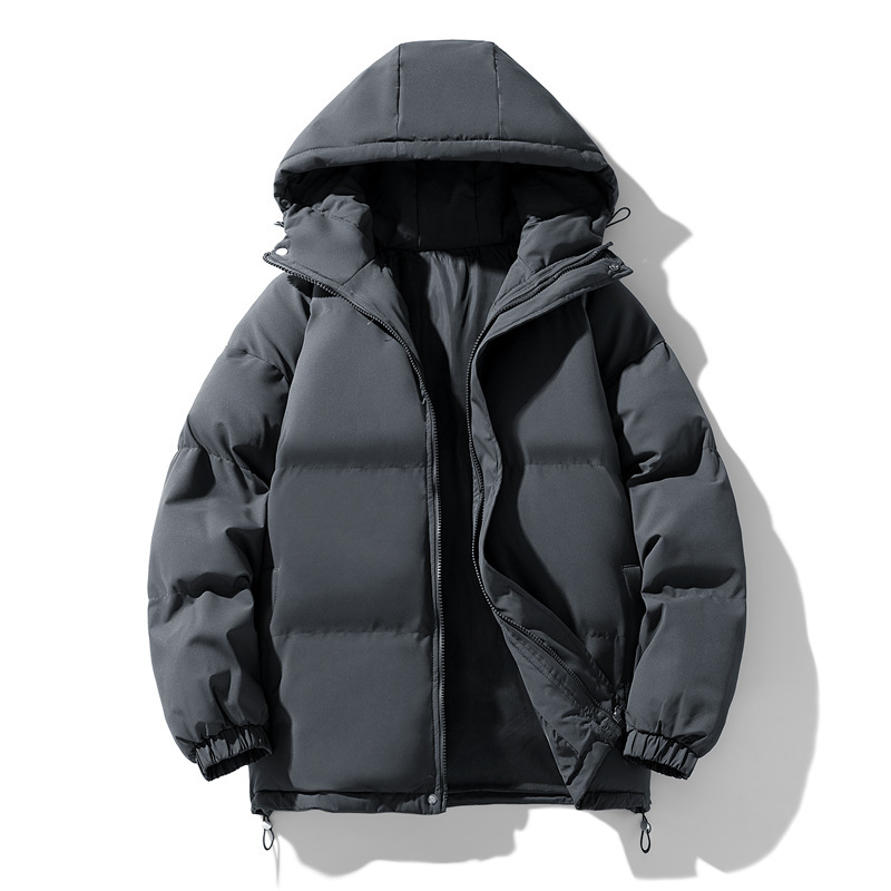 冬季新款男女同款棉服韩版连帽面包服加厚保暖御寒潮流袄子外套