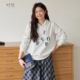 微胖mm显瘦通勤长袖 时然大码 新款 休闲连帽卫衣2026年春季 上衣 女装
