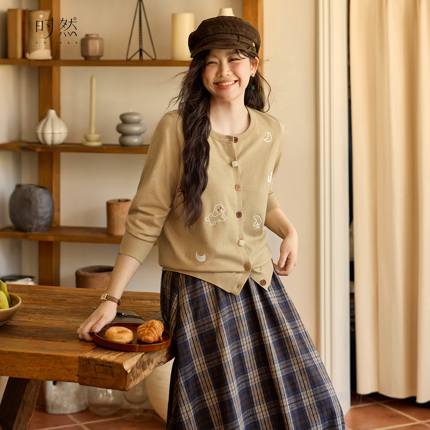 时然【森林密语】刺绣毛衣