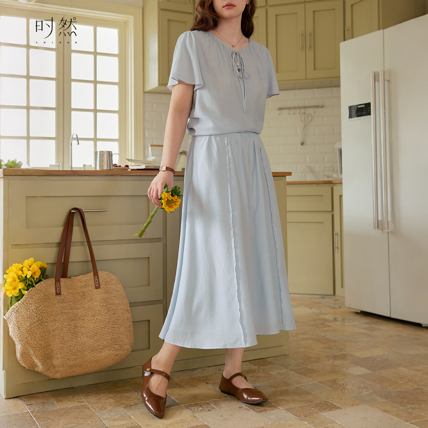 时然微胖大码女装亚麻半身裙25夏季新款温柔高腰显瘦遮胯中长款裙,女装/女士精品,大码半身裙,淘宝优惠券,粉丝福利购,淘宝优惠卷