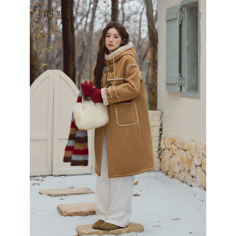 时然大码韩系高级感大衣